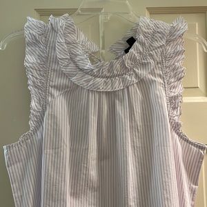 Reimagined by JCrew M lilac stripe sleeveless top